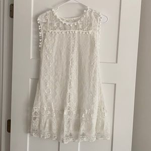 White lace dress